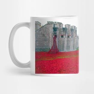 Tower Of London Red Poppy Mug